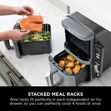 Load image into Gallery viewer, Ninja SL400UK Double Stack XL 2-Drawer 9.5L Air Fryer - Grey