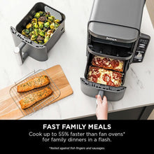 Load image into Gallery viewer, Ninja SL400UK Double Stack XL 2-Drawer 9.5L Air Fryer - Grey
