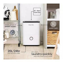 Load image into Gallery viewer, Russell Hobbs RHDH2002 20L Dehumidifier - White &amp; Black
