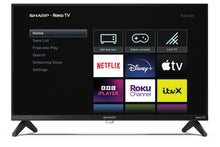 Load image into Gallery viewer, Sharp 1T-C24GD2225K 24" HD Ready Frameless Smart Roku TV