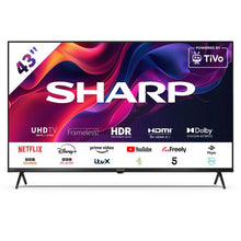 Load image into Gallery viewer, Sharp 4T-C43GK4245KB 43"4K Ultra HD Smart TV