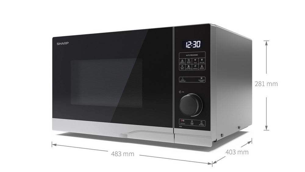 Sharp YC-PS254AU-S 25 Litres Solo Microwave - Silver