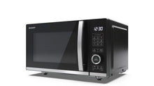 Load image into Gallery viewer, Sharp YC-QG204AU-B 20 Litres Flatbed Microwave Oven with Grill - Black