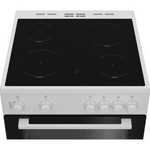 Load image into Gallery viewer, Zenith ZET605W 60cm Electric Cooker with Ceramic Hob - White