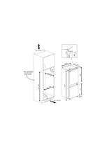 Load image into Gallery viewer, Zenith ZICSD455 54cm 50/50 Integrated Manual Fridge Freezer