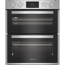 Load image into Gallery viewer, Hotpoint DUH12D1IX Built Under Electric Fan Oven 48L / 38L - Stainless Steel with Telescopic Shelf