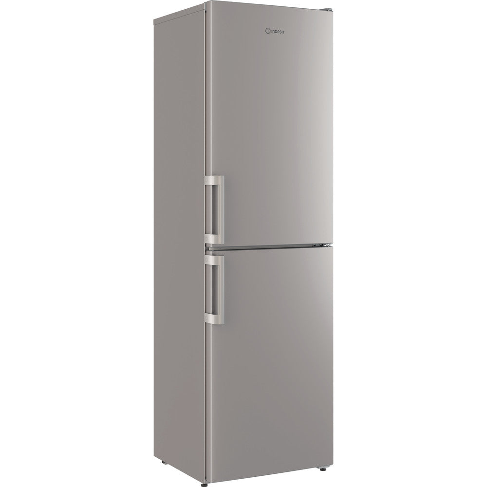 Indesit IB55732SUK 55cm Low Frost Freestanding fridge freezer - Silver