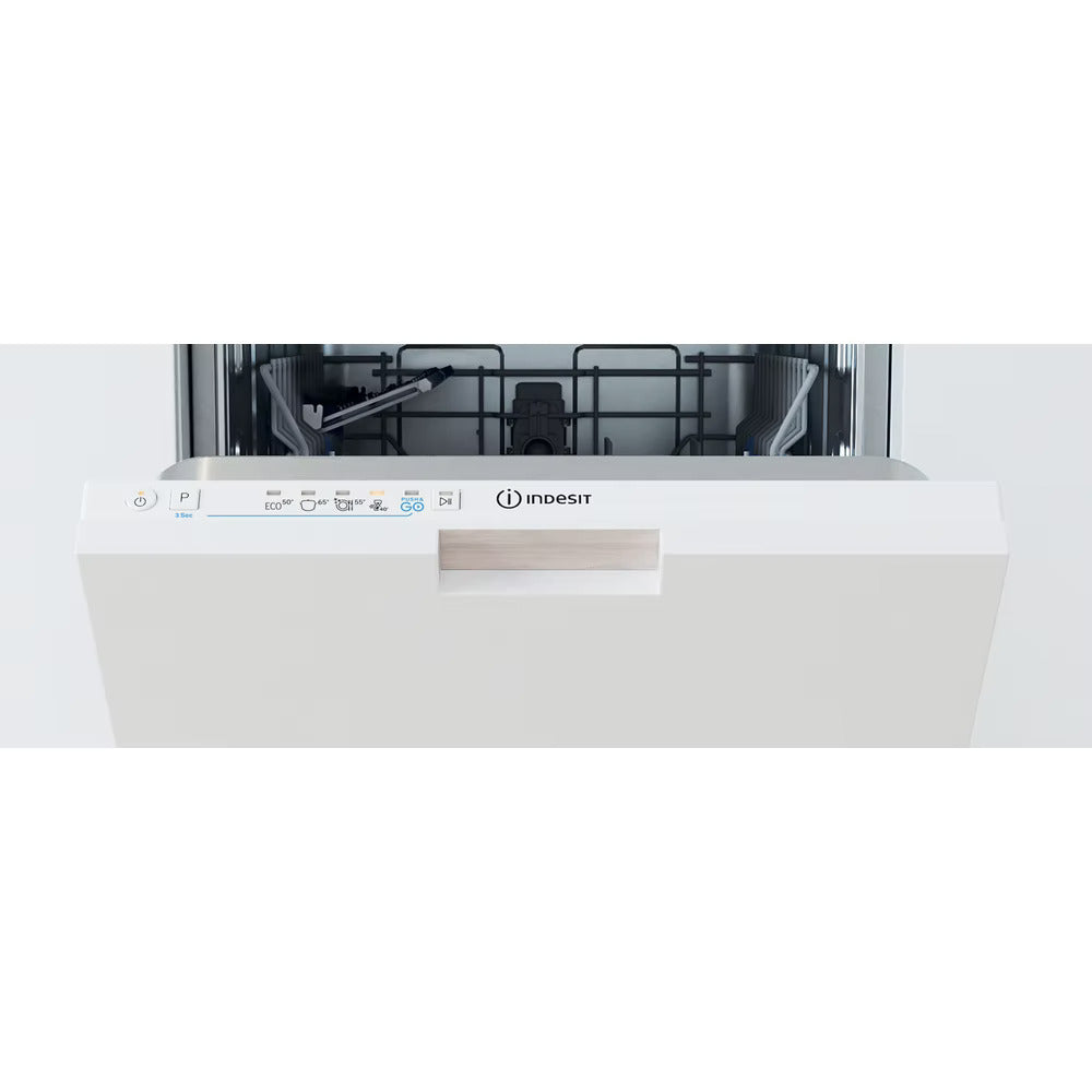 Indesit IN2IE10CS80UK Integrated dishwasher: slim - 45cm