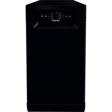 Load image into Gallery viewer, Hotpoint Slimline HF9E 1B19 B UK Freestanding Dishwasher - Black
