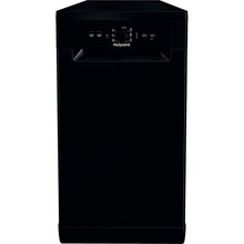 Load image into Gallery viewer, Hotpoint Slimline HF9E 1B19 B UK Freestanding Dishwasher - Black