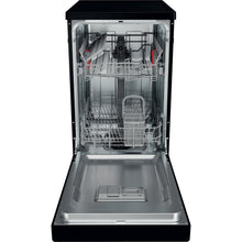 Load image into Gallery viewer, Hotpoint Slimline HF9E 1B19 B UK Freestanding Dishwasher - Black