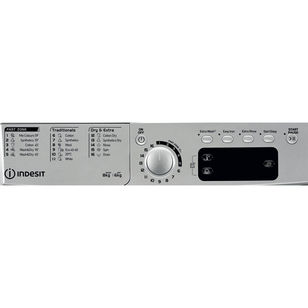Indesit EWDE861483S UK 8kg Washer Dryer - silver