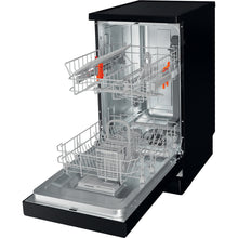 Load image into Gallery viewer, Hotpoint Slimline HF9E 1B19 B UK Freestanding Dishwasher - Black
