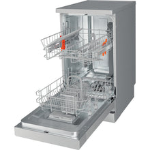 Load image into Gallery viewer, Hotpoint Slimline HF9E 1B19 S UK Freestanding Dishwasher - Silver