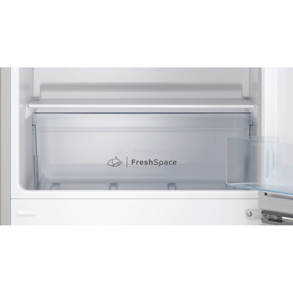 Indesit IB55532SUK 55cm Low Frost Freestanding fridge freezer - Silver