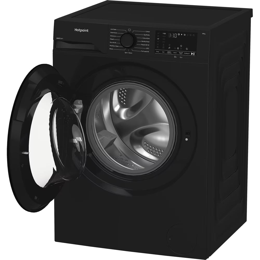 Hotpoint H 101B ANTI STAIN UK 10kg 1400 Spin Washing Machine - Black