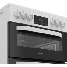 Load image into Gallery viewer, Hotpoint HDE6VDW 60cm Electric Cooker with Ceramic Hob – White