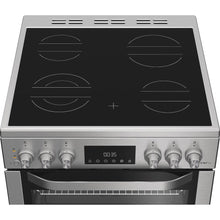 Load image into Gallery viewer, Hotpoint HDE6VDCASX Freestanding 60cm Electric Double Cooker – Inox