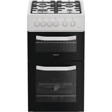 Load image into Gallery viewer, Hotpoint Hotpoint HTG5GCW Freestanding 50cm Gas Cooker – White