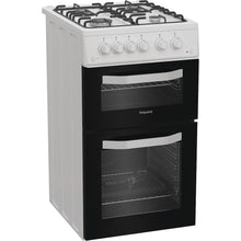 Load image into Gallery viewer, Hotpoint Hotpoint HTG5GCW Freestanding 50cm Gas Cooker – White