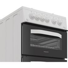 Load image into Gallery viewer, Hotpoint HDG5GCW Freestanding 50cm Gas Double Cooker – White