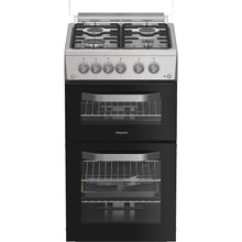 Load image into Gallery viewer, Hotpoint HDG5GCX Freestanding 50cm Gas Double Cooker – Inox