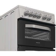 Load image into Gallery viewer, Hotpoint HDG5GCX Freestanding 50cm Gas Double Cooker – Inox