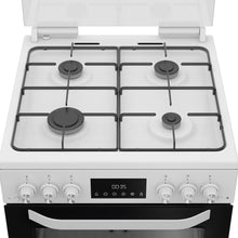 Load image into Gallery viewer, Hotpoint HDG6GDCW Freestanding 60cm Gas Double Cooker – White