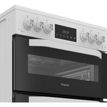 Load image into Gallery viewer, Hotpoint HDG6GDCW Freestanding 60cm Gas Double Cooker – White
