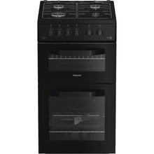 Load image into Gallery viewer, Hotpoint Hotpoint HTG5GCB Freestanding 50cm Gas Cooker – Black