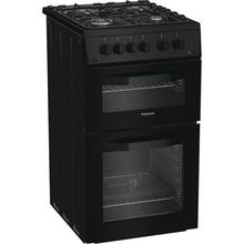 Load image into Gallery viewer, Hotpoint Hotpoint HTG5GCB Freestanding 50cm Gas Cooker – Black