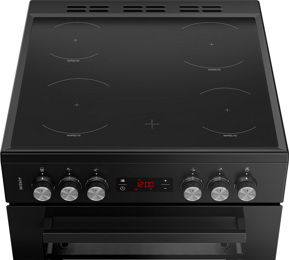 Slimline electric hot sale cooker ceramic hob