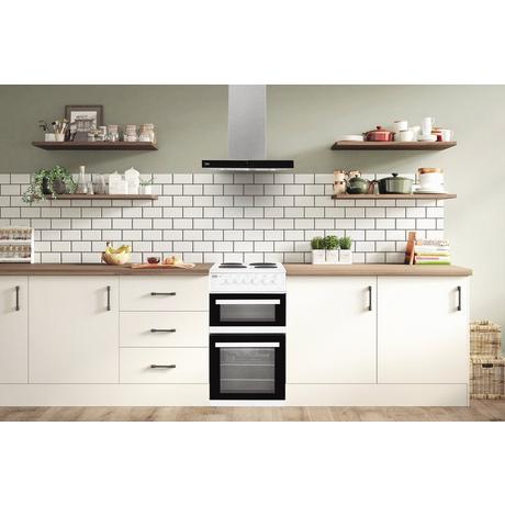 Beko EDP503W 50cm Electric Double Oven with grill Cooker - White - A Energy Rated