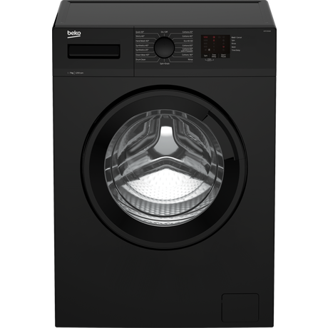 Beko WTK72041B 7kg 1200 Spin Washing Machine - Black - A+++ Energy Rated