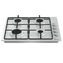 Load image into Gallery viewer, Hisense GM642XSUK 58cm Gas Hob - Stainless Steel