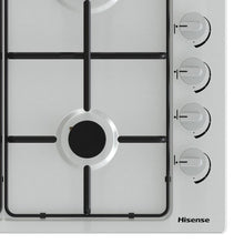 Load image into Gallery viewer, Hisense GM642XSUK 58cm Gas Hob - Stainless Steel