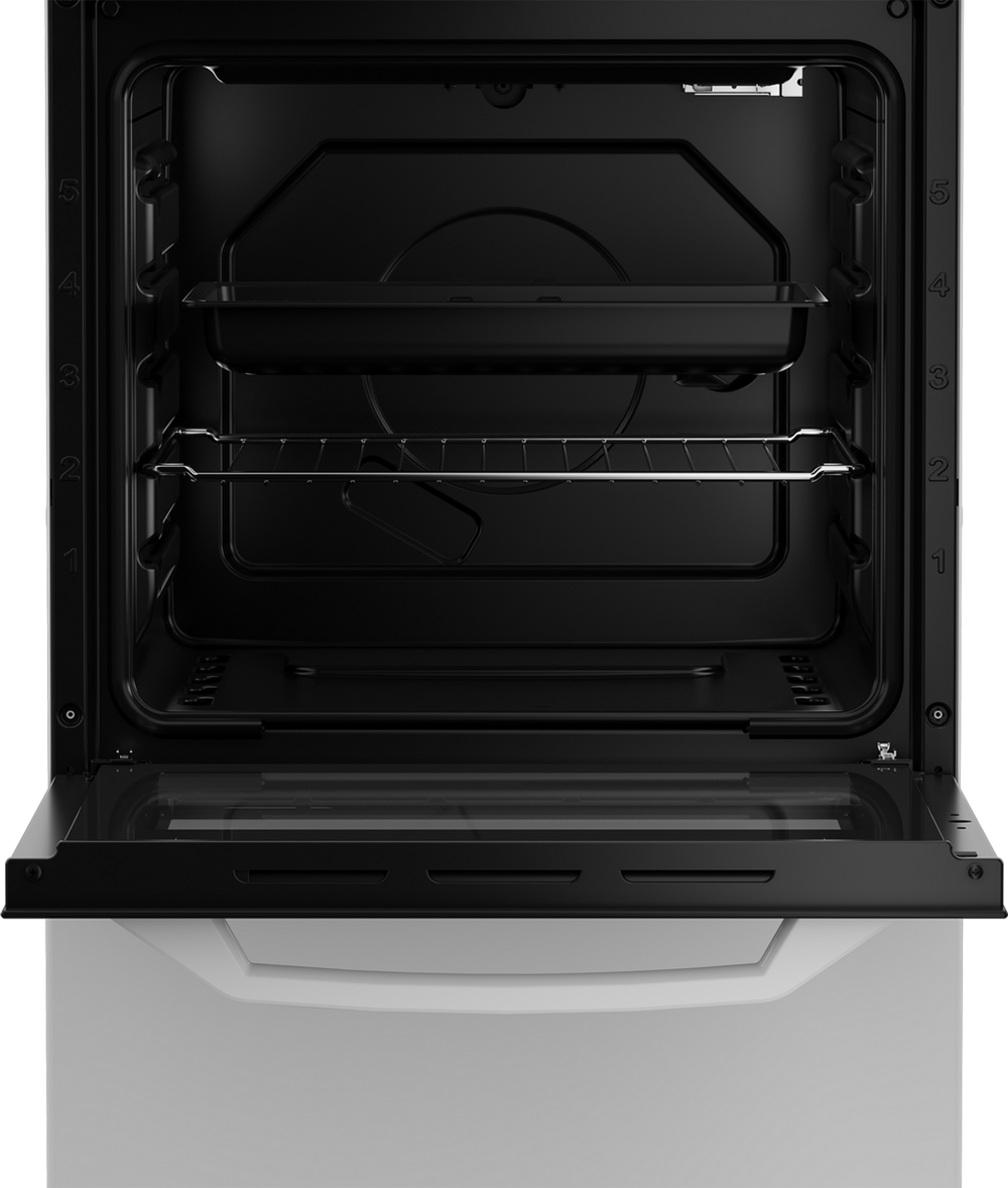 Zenith ZE501W 50cm Gas Single Oven with Gas Hob - White