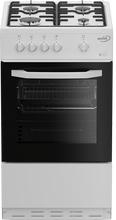 Load image into Gallery viewer, Zenith ZE501W 50cm Gas Single Oven with Gas Hob - White
