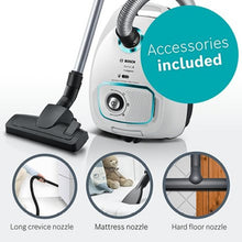Load image into Gallery viewer, Bosch BGBS4HYGGB Serie 4 ProHygienic 600W 6kg Cylinder Vacuum Cleaner - White