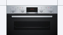 Load image into Gallery viewer, Bosch MBS533BS0B Built In Electric Double Oven with 3D Hot Air - Stainless Steel