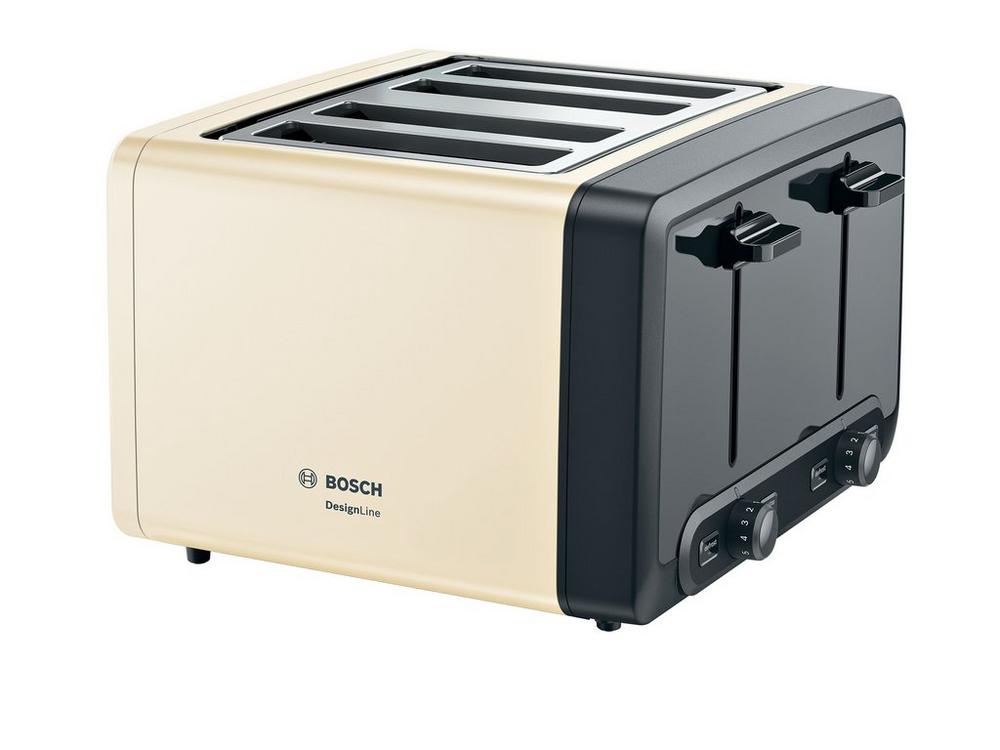 Bosch TAT4P447GB 4 Slice Toaster - Cream