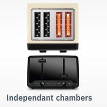 Load image into Gallery viewer, Bosch TAT4P447GB 4 Slice Toaster - Cream