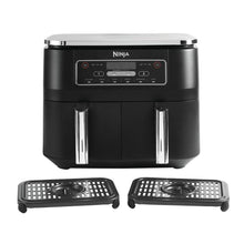 Load image into Gallery viewer, Ninja Foodi AF300UK 7.6L Dual Zone Air Fryer and Dehydrator - Black