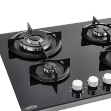 Load image into Gallery viewer, Belling GTG603RI BLK  60cm Gas through Glass Hob - 444411637
