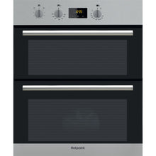 Load image into Gallery viewer, Hotpoint DU2540IX 60cm Built Under Double Electric Fan Oven in Stainless Steel
