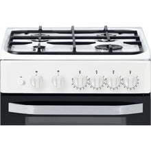 Load image into Gallery viewer, Hotpoint HD5G00KCW White 50cm Twin Cavity Oven Grill Gas Cooker
