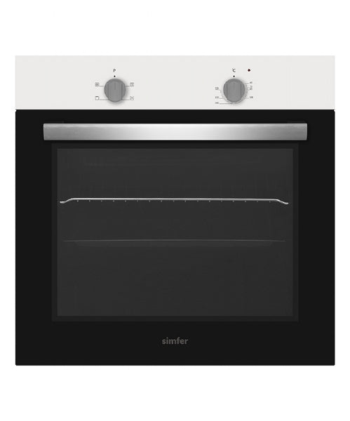 Simfer FO60W Built In White Single Electric Fan Oven