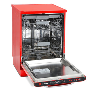 Montpellier MAB6015R Red Retro Look 15 Place Dishwasher