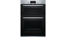 Load image into Gallery viewer, Bosch MBS533BS0B Built In Electric Double Oven with 3D Hot Air - Stainless Steel