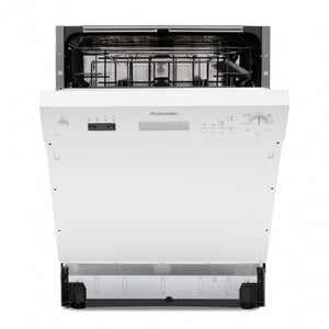 Montpellier MDI655W White Semi Integrated Full Size Dishwasher